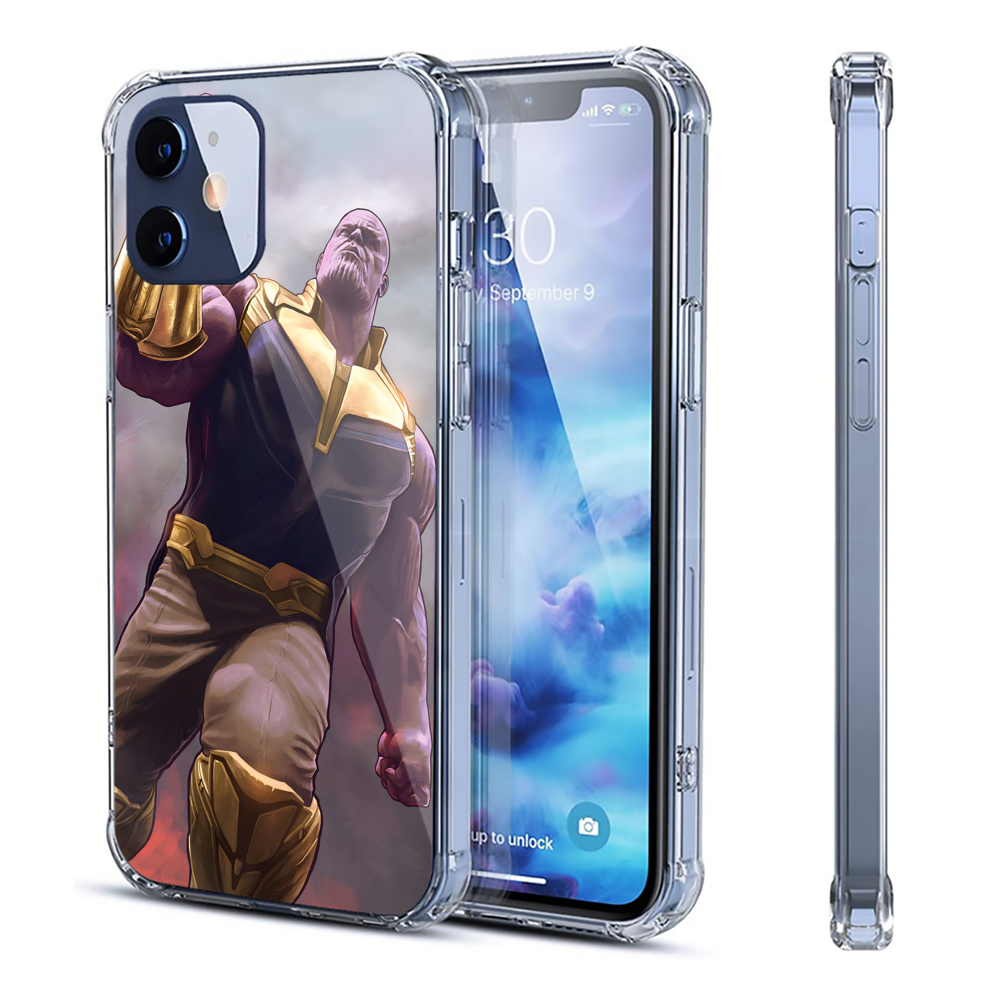 （画像用） アベンジャーズ The Avengers 【iPhone 12シリーズ対応】透明スマホケース（クリアソフトケース）